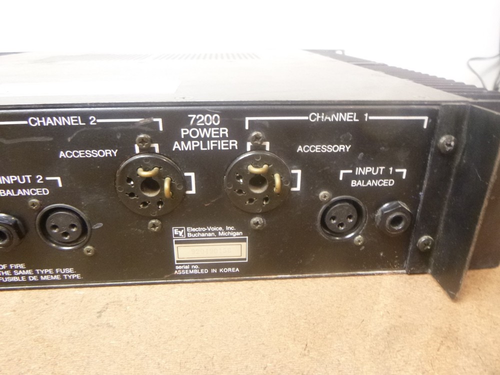 EV Model 7200 Stereo Power Amplifier - AS-IS