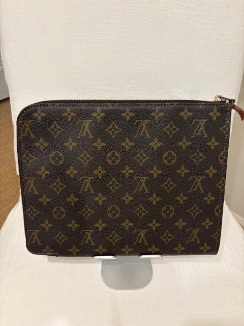 Authentic Louis Vuitton Posh Document Portfolio Monogram Canvas