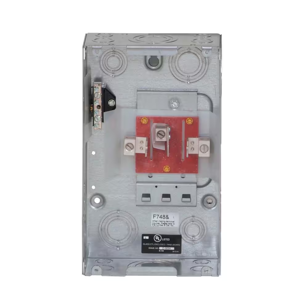 100 Amp 3-Space/Circuit Type BR 3 Phase Main Lug Load Center