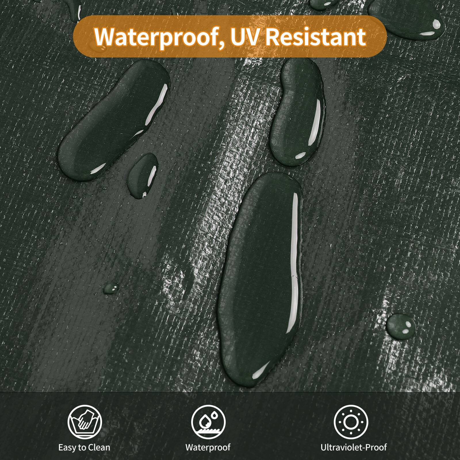 Heavy Duty Tarp Poly Tarpaulin Boat Tent Waterproof Outdoor Canopy Shade Cover