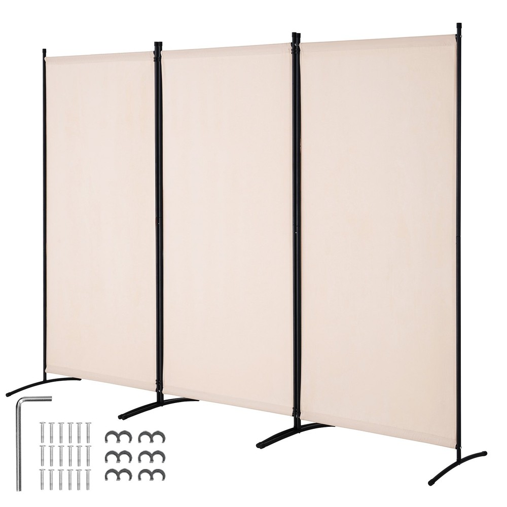 Room Divider, 3 Panel Room Divider, Folding Privacy Screen and Portable Partitio