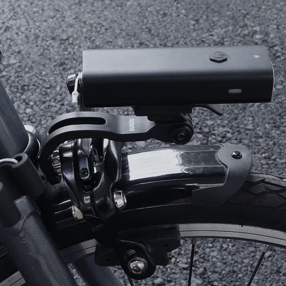 Secure Bike Computer Support with Front Fork Installed Bicycle Light Stand