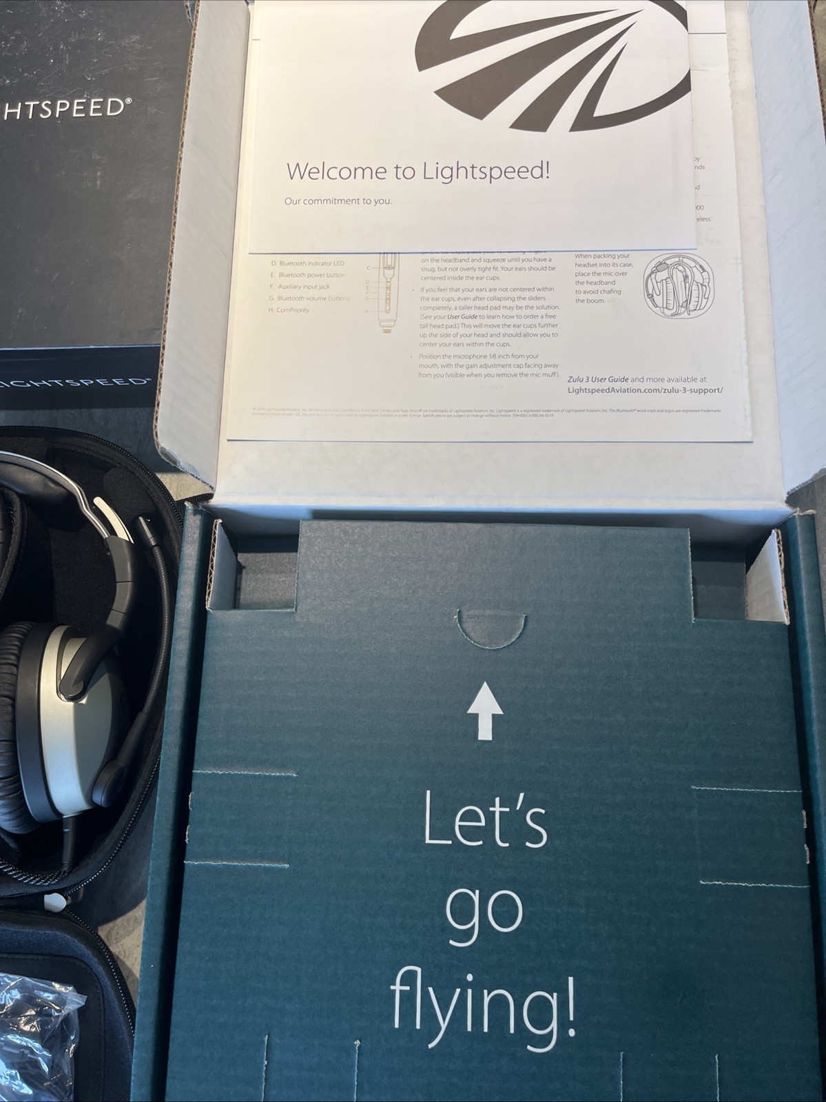 Lightspeed Zulu 3 Dual GA Headset Battery Power Part #4064