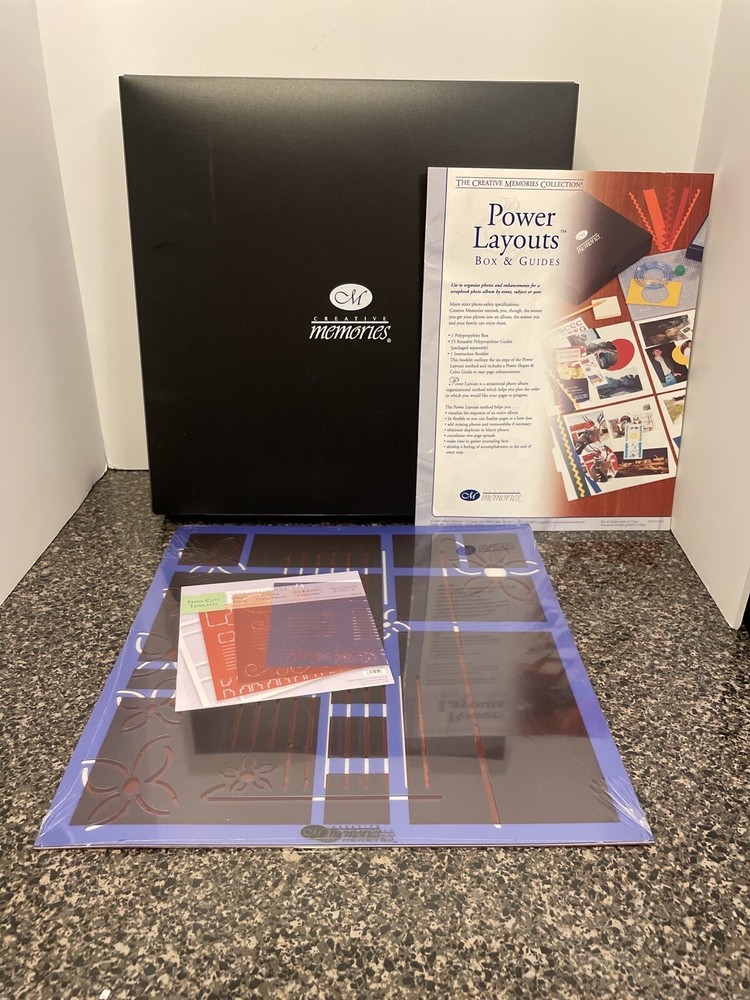 Creative Memories Custom Cutting System Power Layout Box Templates & Much More