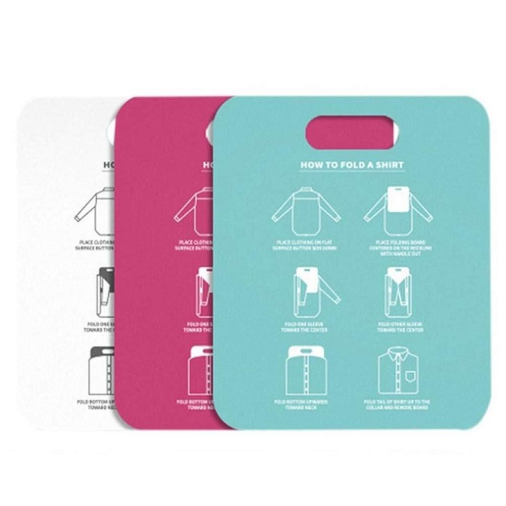 Laundry Fold Board Clothes Folding Board T Shirts Fast Folder Annular Hole De...