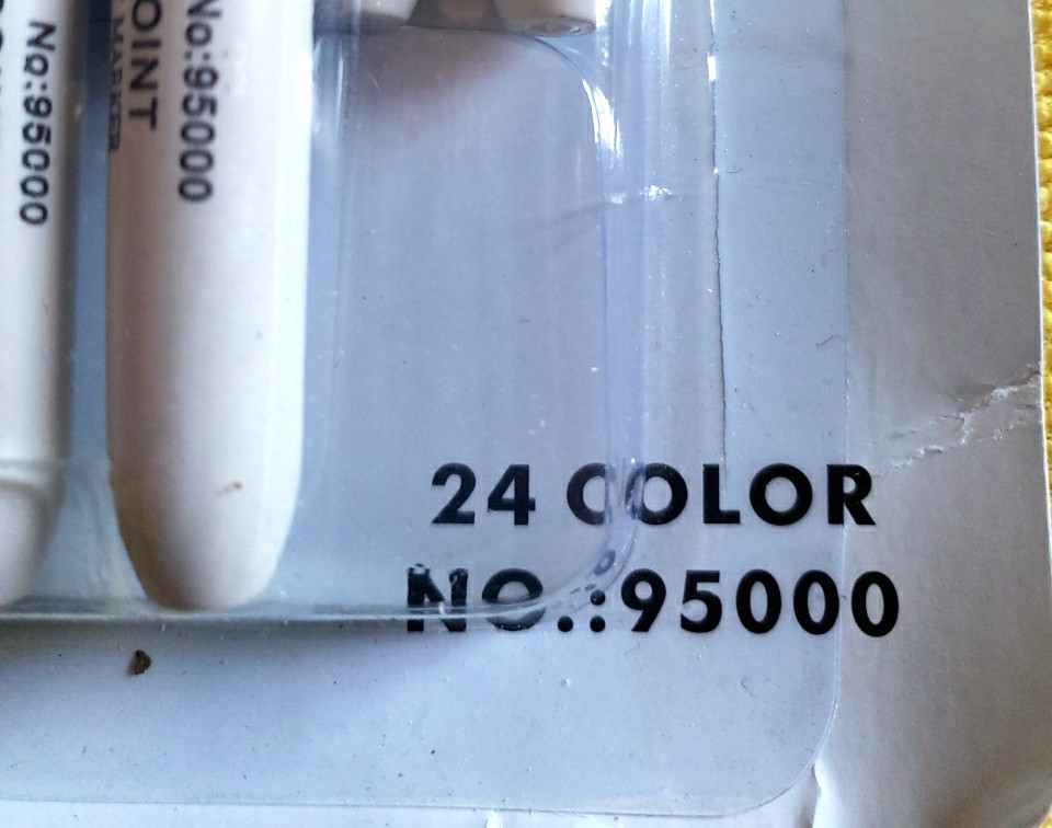 24 Colors Fine Bold Point Permament Marker