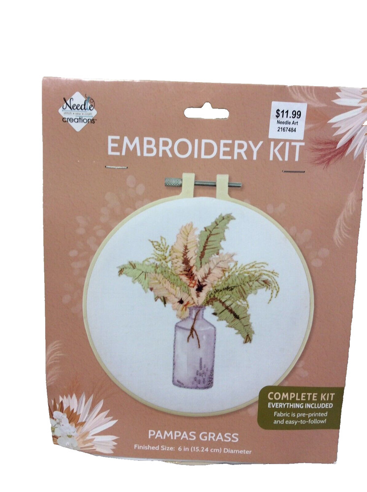 Needle Creations Embroidery Kit “ Pampas Grass”