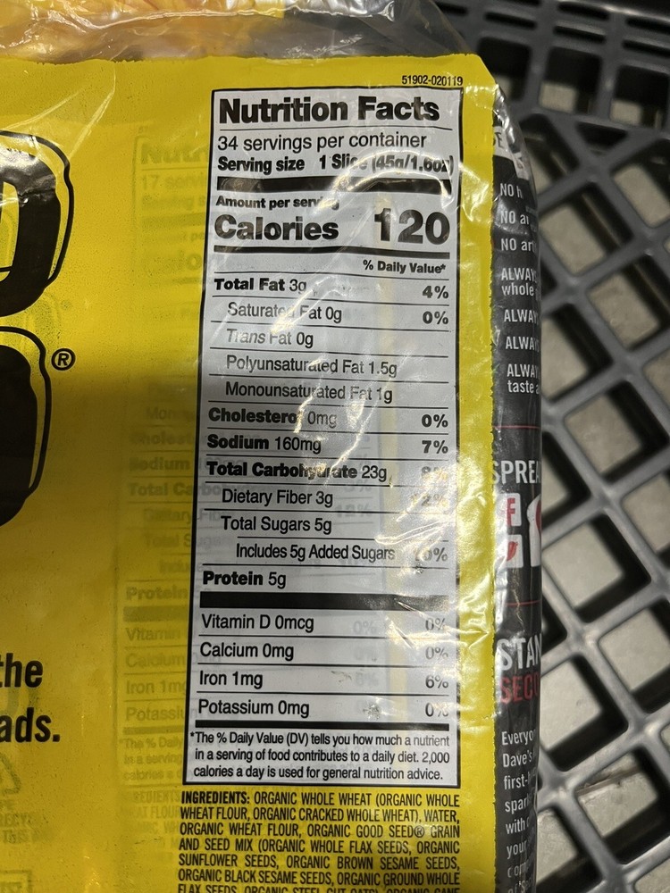 Dave’s Killer Bread Good seed 2 Packs