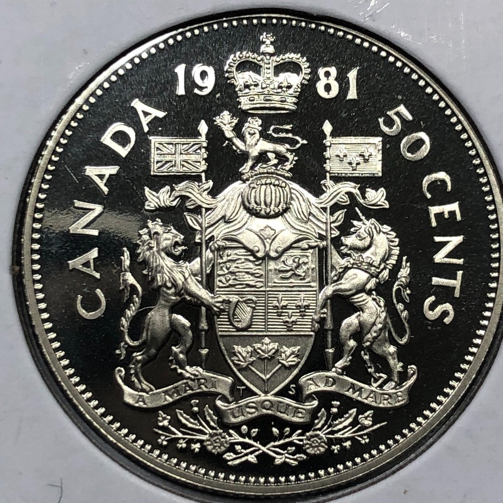 1981 Canada Proof Fifty Cent Foreign Coin #1894