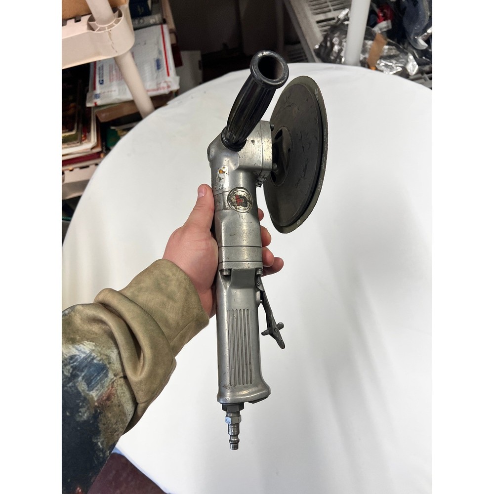 7" Right Angle Sander Tool Grinder Pneumatic Powered Tool Sanding Disc