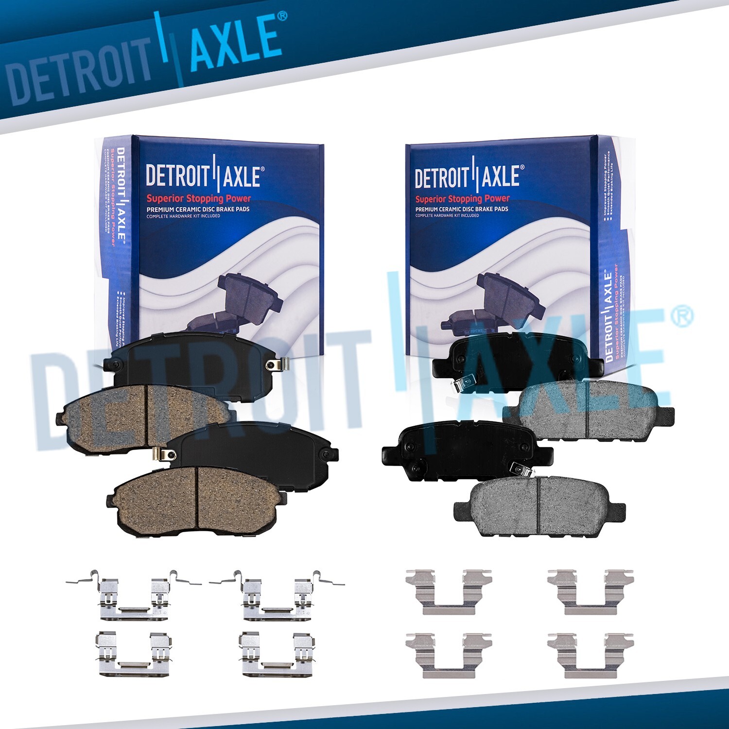 Front & Rear Ceramic Brake Pads for Infiniti G35 Nissan 350Z Juke Sentra Altima