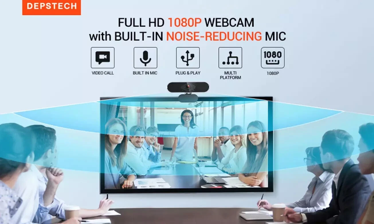 1080P Full HD USB Webcam for PC Desktop,Laptop Web Camera with Microphone LOT