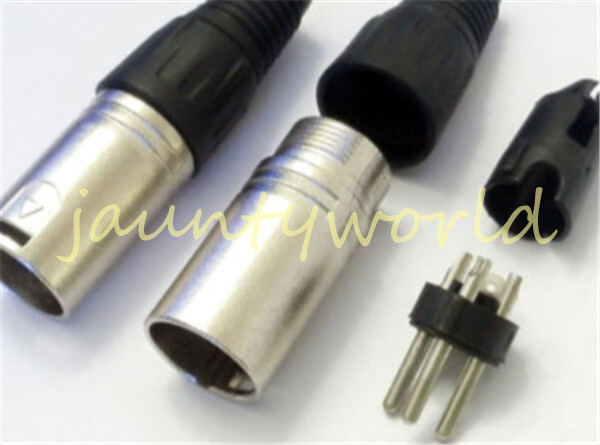 1PCS MicrophPatch Plug Connector XLR Male 3-pin
