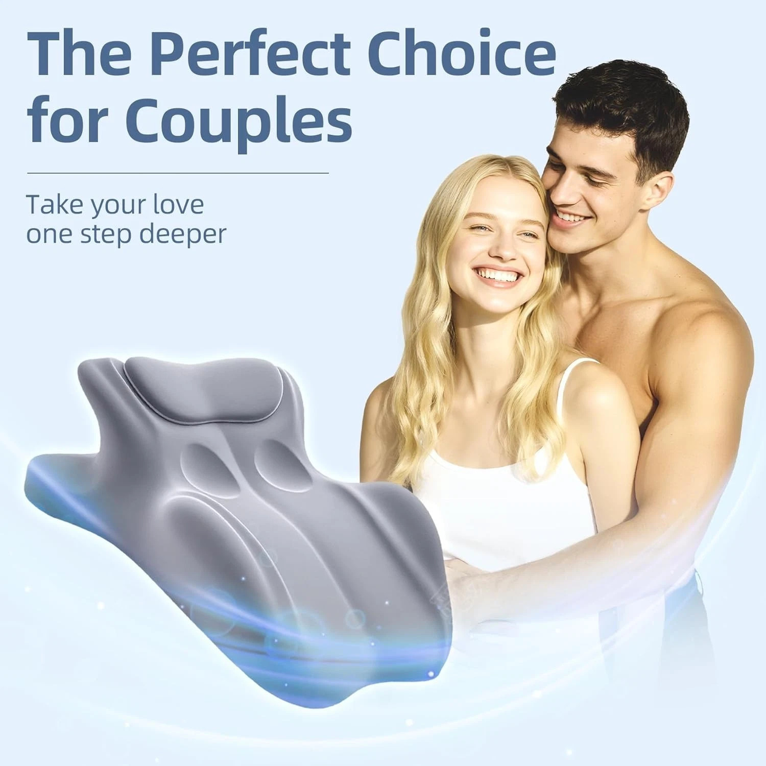 Sweet Spot Couple Pillow Couple Pillow Hip Pad Wedge Pillow Memory Foam 27°Angle