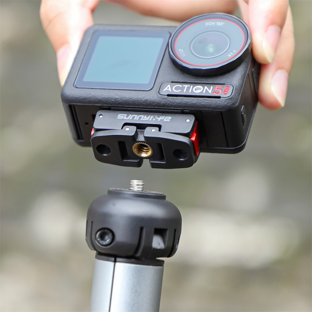 Foldable Magnetic Quick Release Mount Adapter For OSMO ACTION 5 PRO/4/3/2 Camera