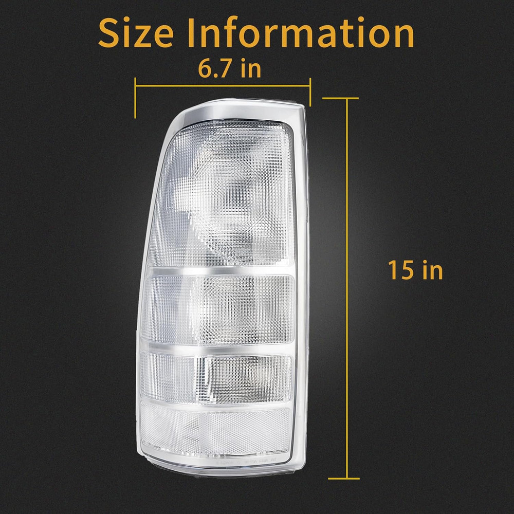 Tail Light Assembly Compatible with 1999-2002 Chevy Silverado 1500 2500 3500 199