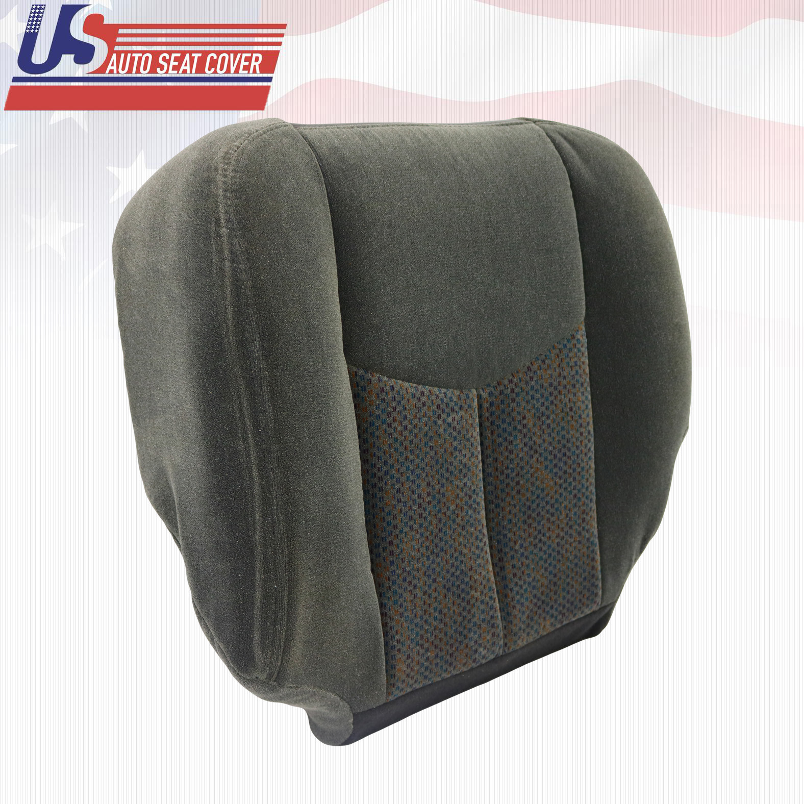 2003 To 2006 Chevy Silverado LS LT Z71 Driver Bottom Cloth Seat Cover Dark Gray
