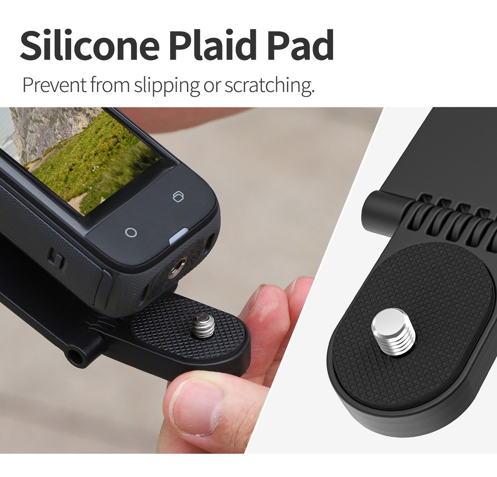 For Insta360 X4 Magnetic Adjustable Angle Base Camera Handle Scene Stand Black