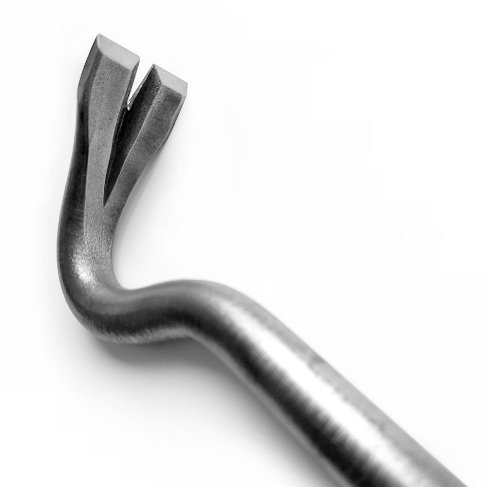 Titanium nail puller, lightweight, handmade, length 480 mm / 18.9 in "Titplus"