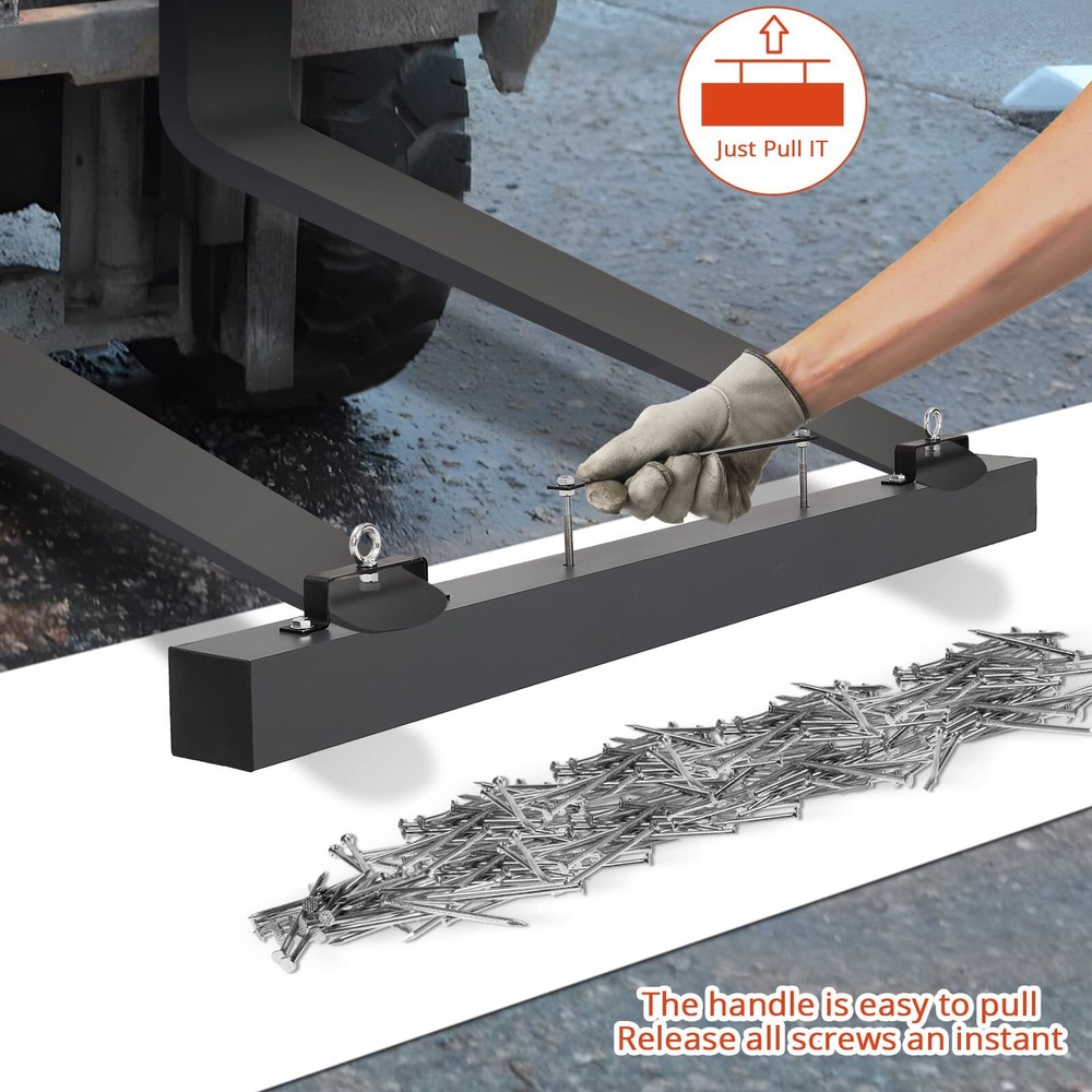 ✨Magnetics Magnetic Floor Sweeper Hang-Type, 48" Sweeping Width with 120LBS,NEW
