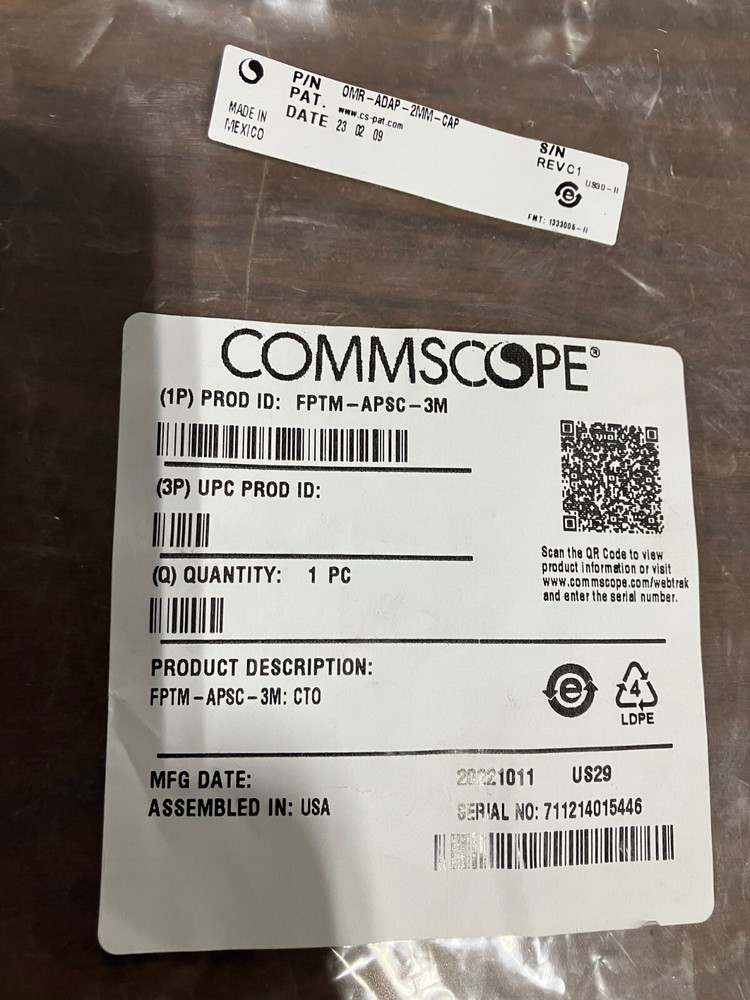 CommScope OMR-ADAP-2MM-CAP Hardened Pigtail Adaptor