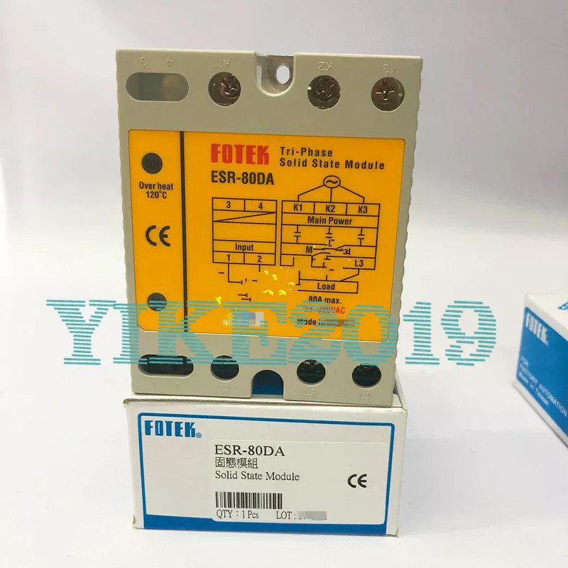 1PC New FOR Fotek ESR-80DA 80A Three phase solid state relay
