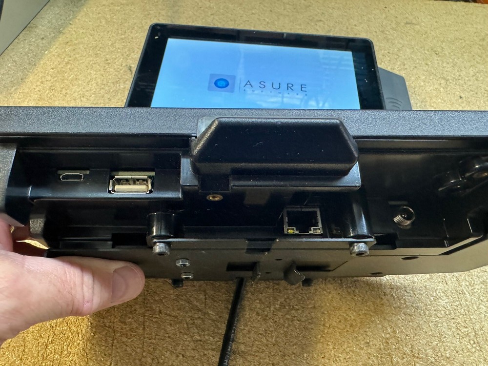 2 x ASURE HW-ASURE-SP7-02B Capacitive Touchscreen Display Time Clock w/ Wireless