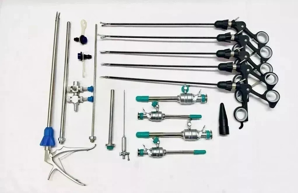 16PC - Laparoscopic Surgey Set SS High Quality Reusable Instruments