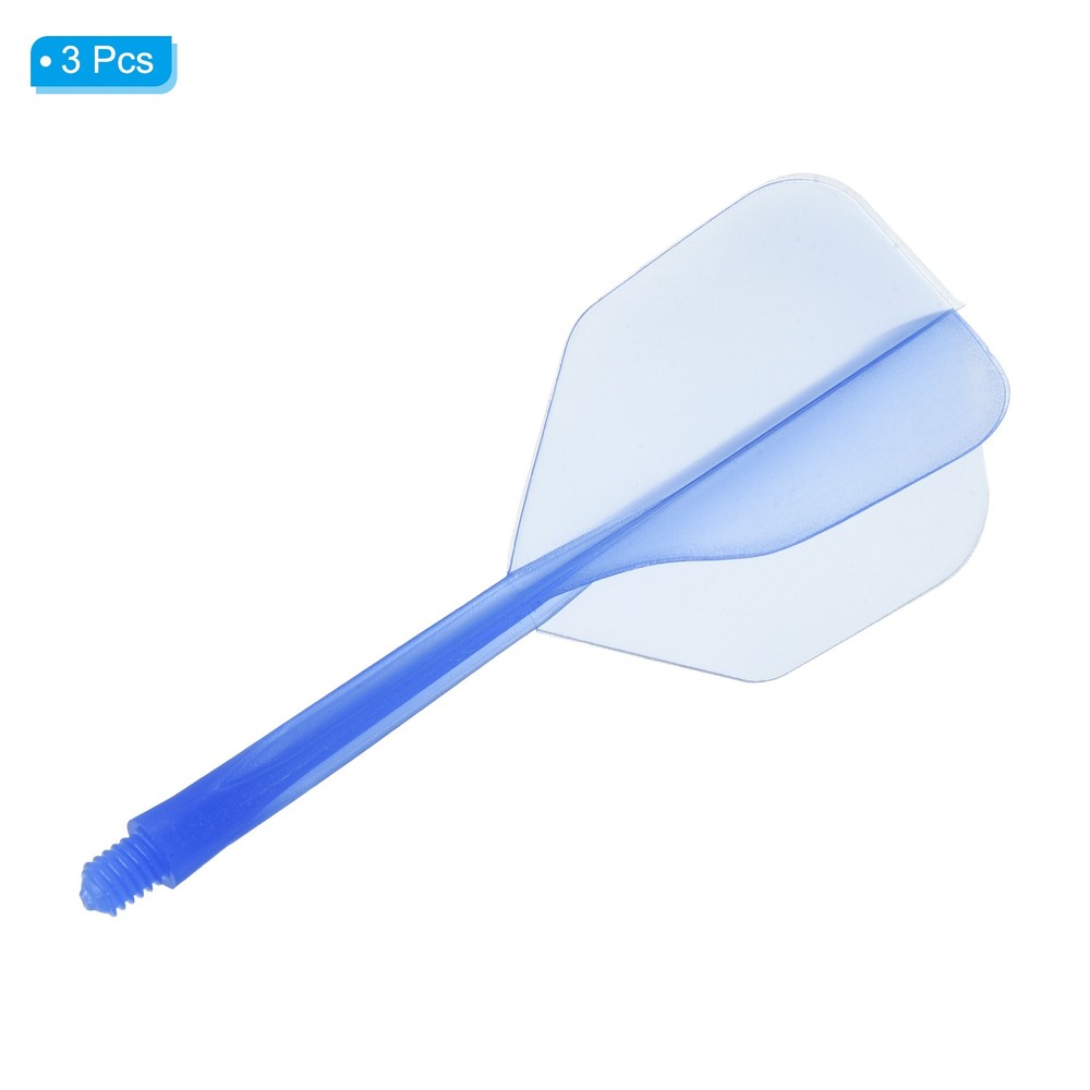 Integrated Dart Shaft Flights, 3 Pack Durable Dart Flight Set, Blue