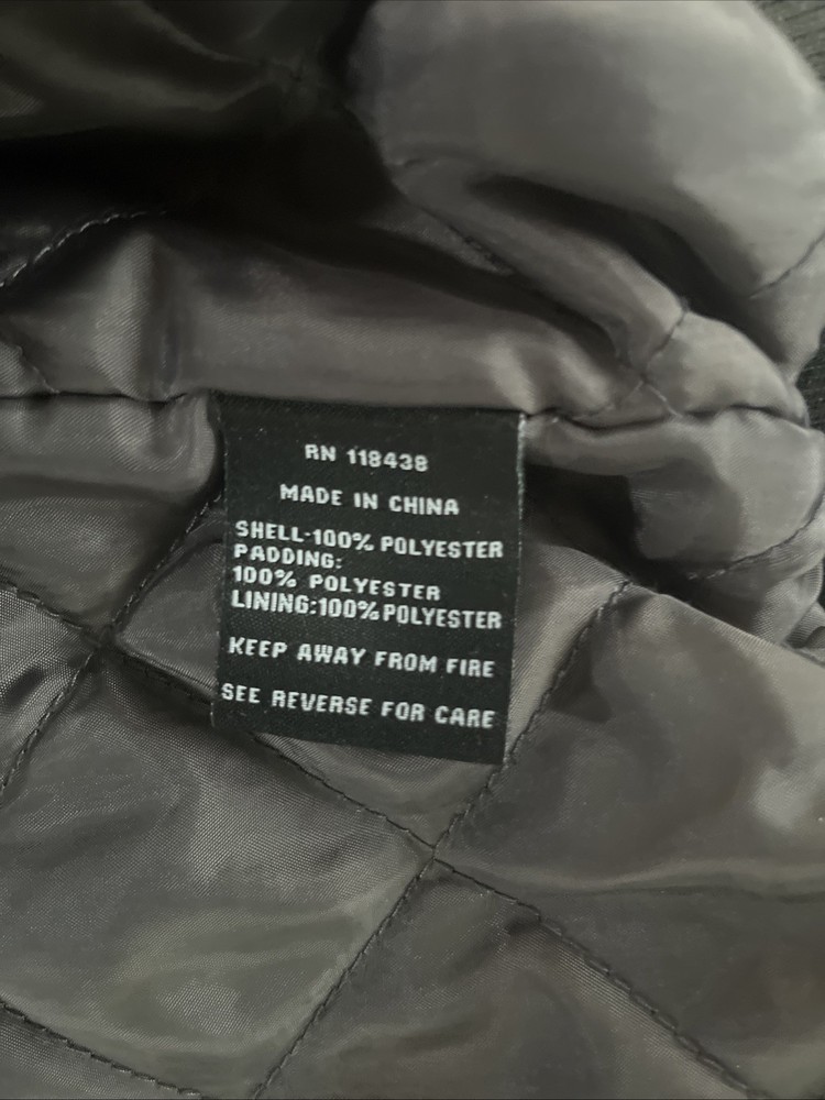 Fossa Apparel Snap-on Bomber Jacket Size Small
