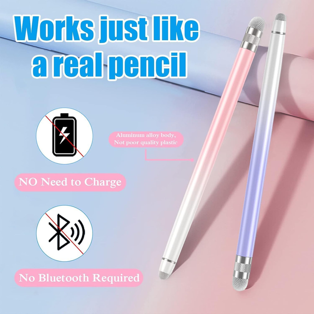 2PCS Stylus Pens for Touch Screens,Stylus Pen for Iphone/Ipad/Tablet Android/Mic