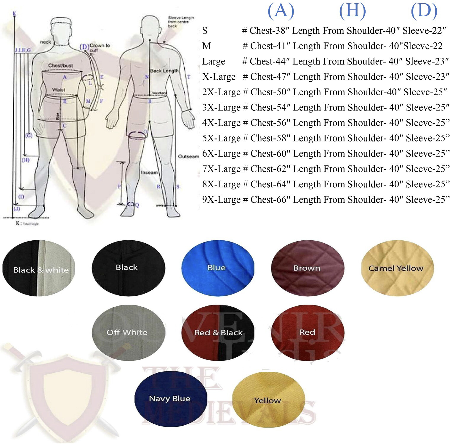 Medieval Thick Padded Armor Gambeson Costume Dress Coat Aketon Sca Larp Jacket