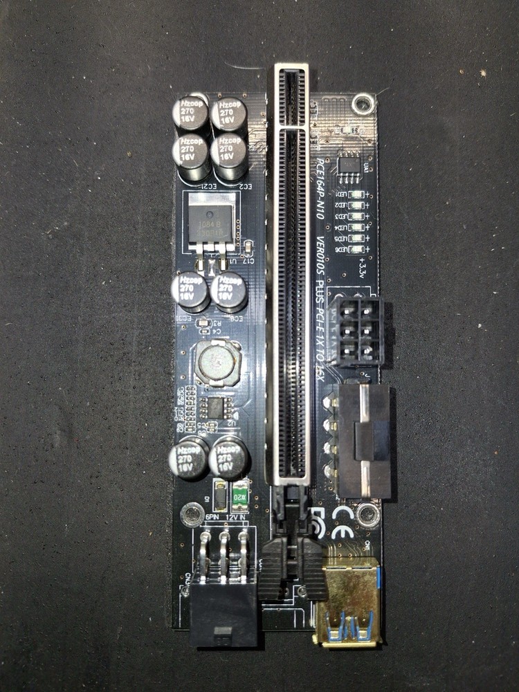 PCI-E 1x to 16x Powered USB 3.0 GPU Riser Extender Adapter Card for GPU Mining