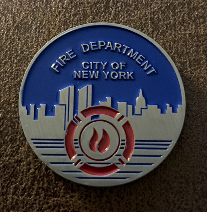 FDNY Fire Department Of New York Rescue 1 Challenge Coin