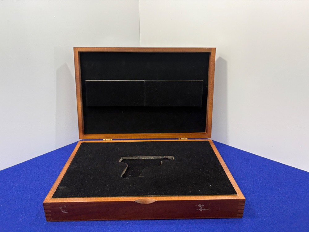 Walnut Presentation Case – Fitted for Compact Pistol (Approx. 5" Full Length)