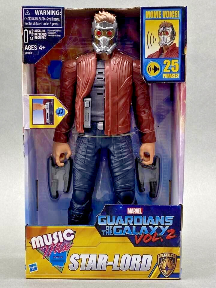 Star Lord 12" Figure Marvel Guardians of the Galaxy Vol 2 Music Mix Hasbro