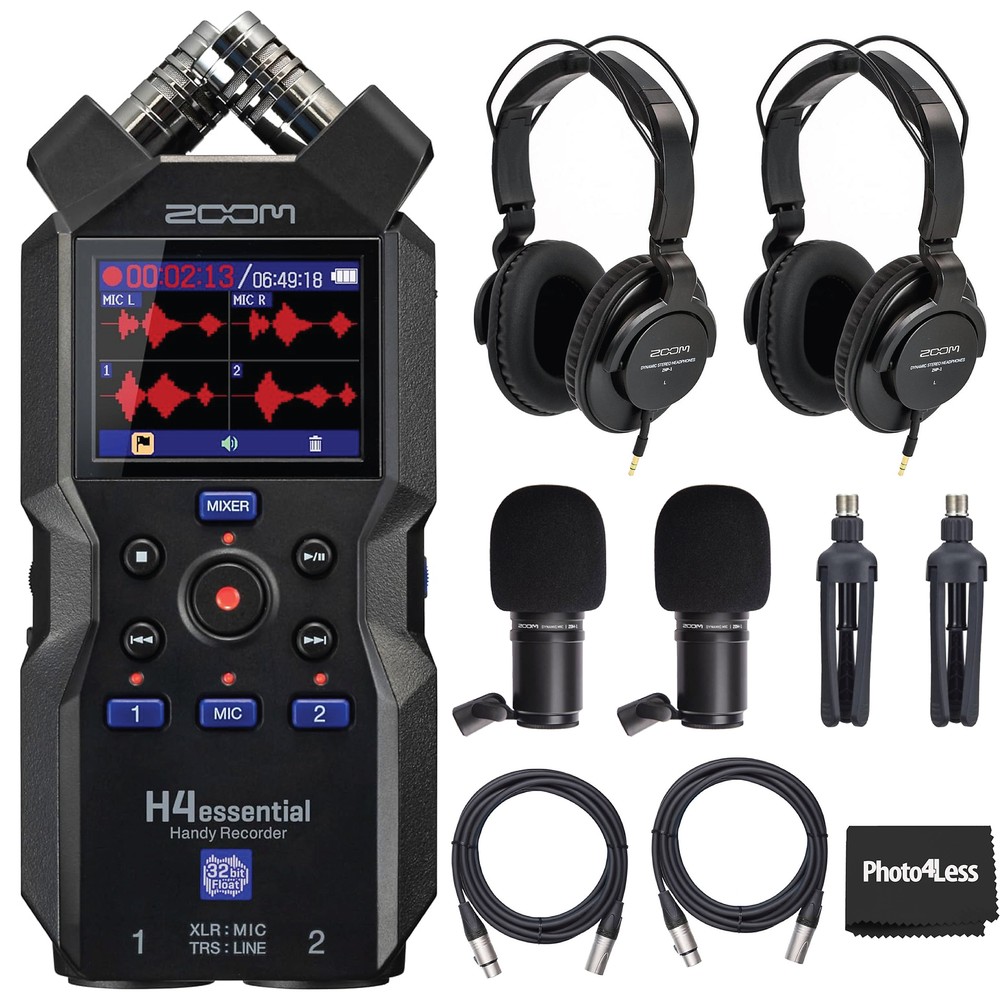 Zoom H4essential 4-Track Handy Recorder Bundle