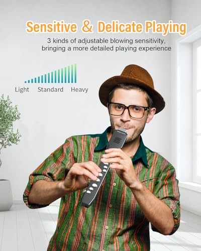 Digital Wind Instrument, DC02 Pro Electronic Wind Instrument Set with Black