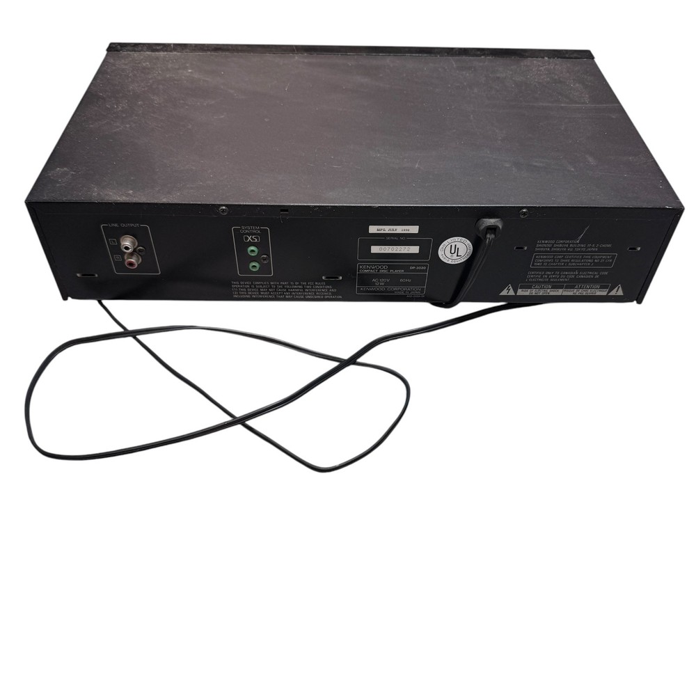 Vintage Kenwood DP-3020 Compact Disc Player - Untested