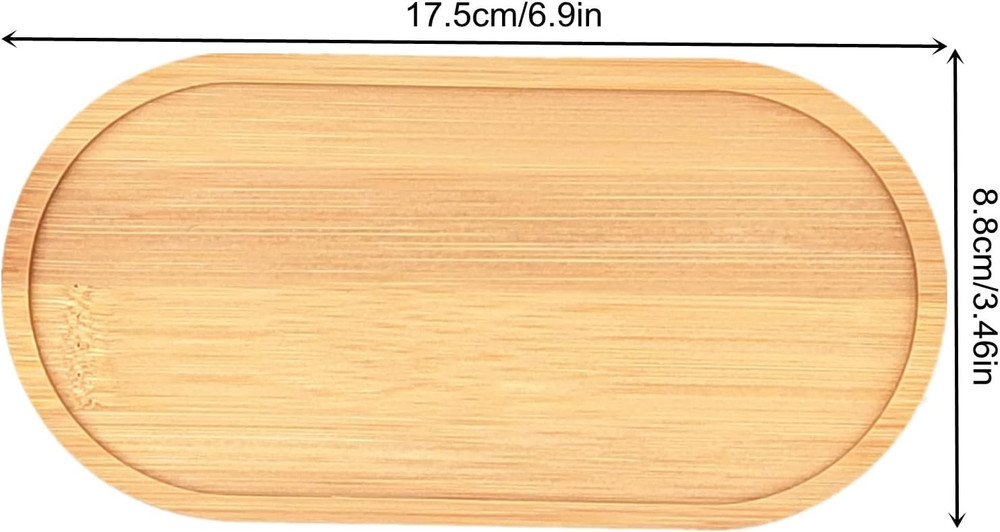 4PCS Mosaic Bamboo Coasters for Crafts, Blank Base Trays, Drinking Cup Coaster,