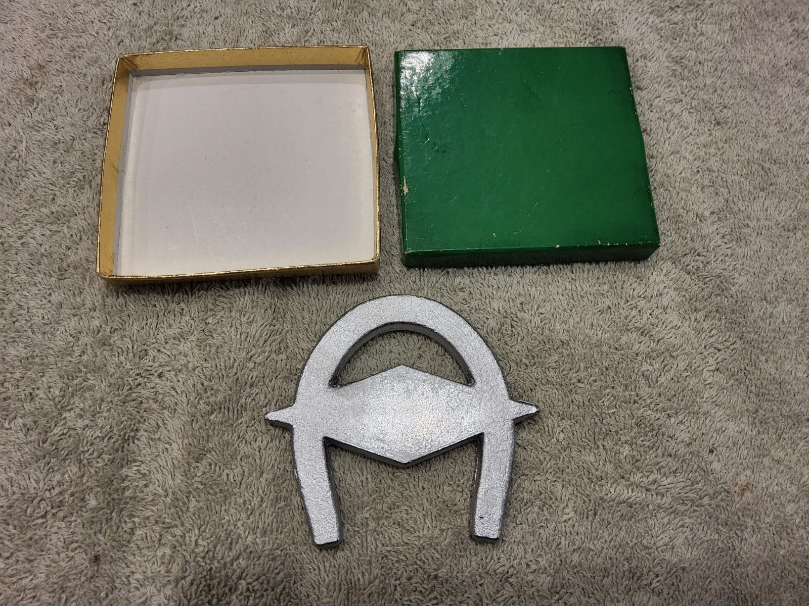 Vintage Chrome DIAMOND TOOL & HORSESHOE Co 50th ANNIVERSARY With ORIG BOX