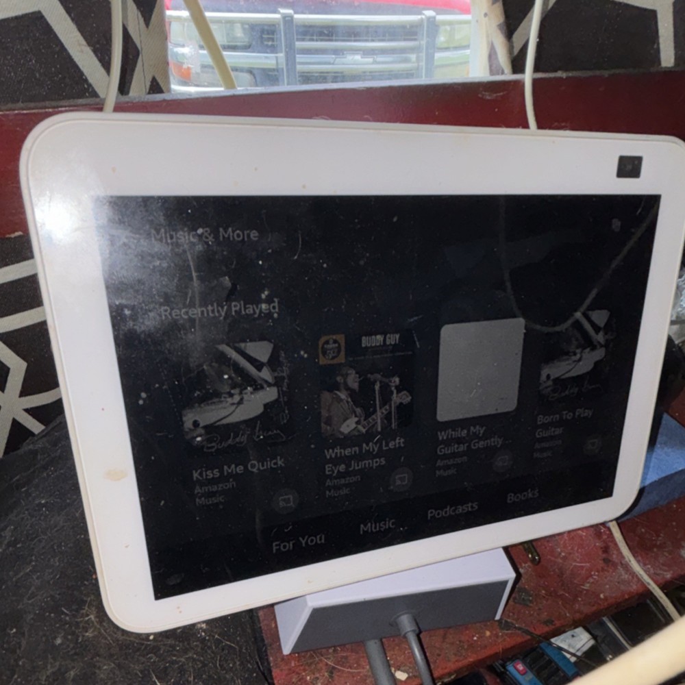 Amazon Echo Show Smart Display White Alexa Touch Control Voice Search Wi-Fi
