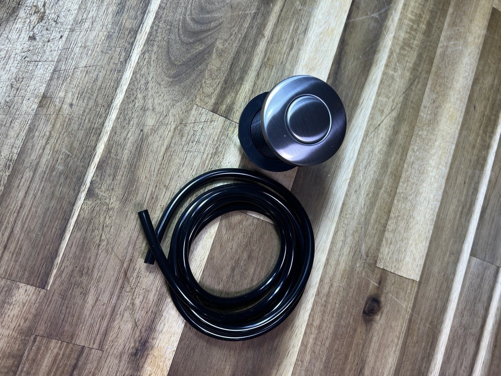 Sink Top Push Button With Air Hose Replacement Air Switch Button For Garbage Dis