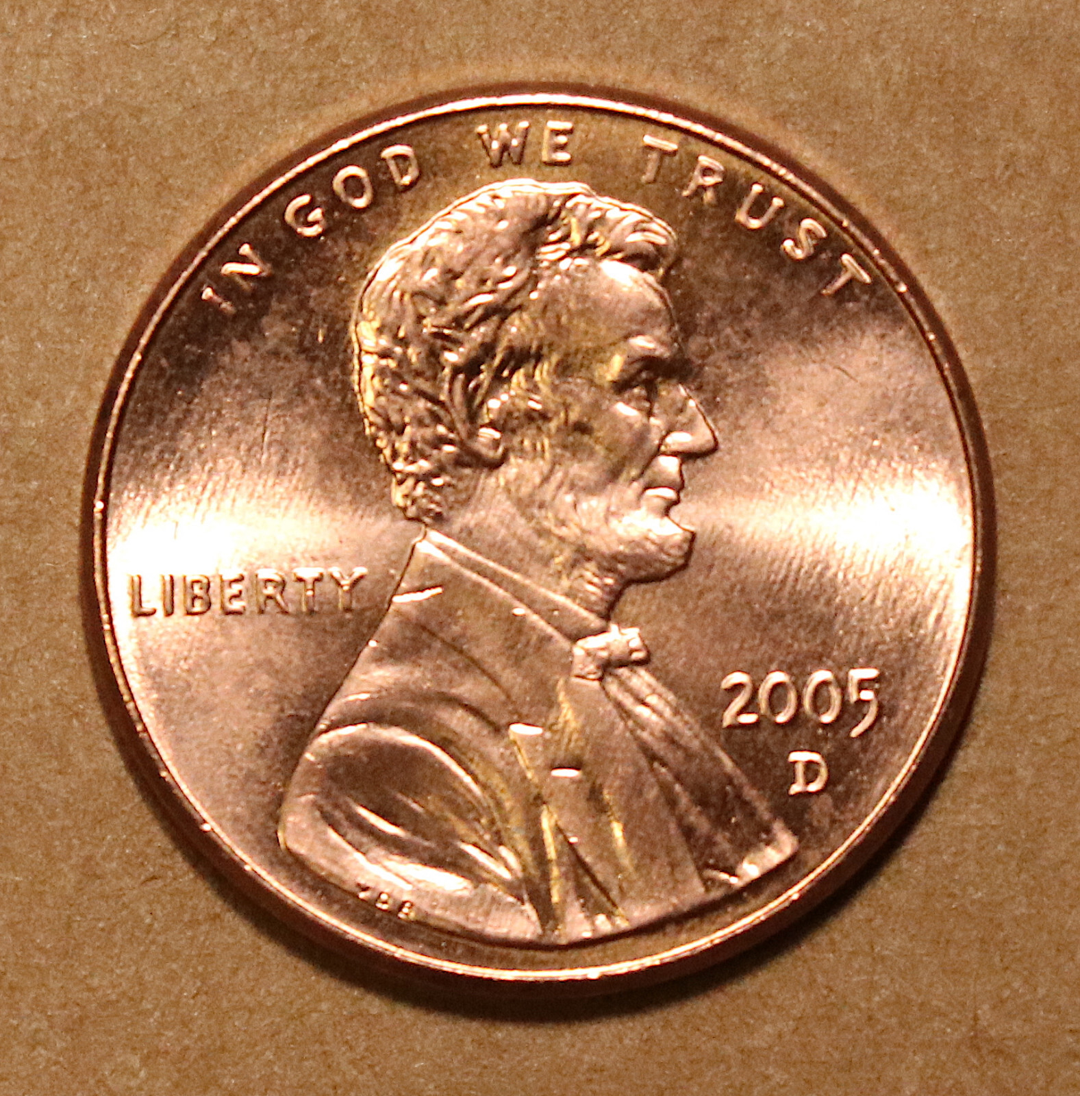 2005 D Lincoln Memorial cents  BU