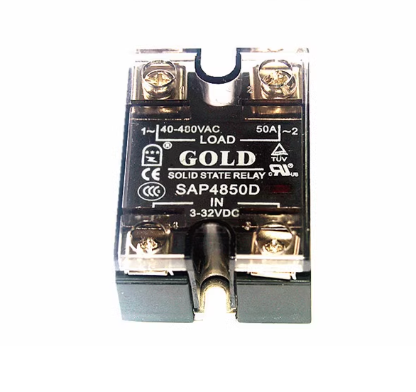 1pcs SSR Single-phase Solid State Relay SAP4850D 50A 40-480VAC DC Control AC