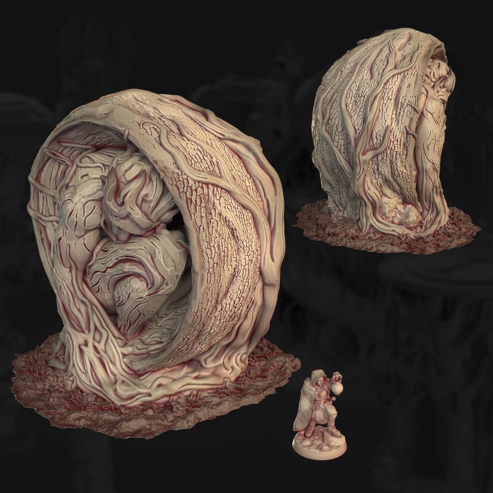 Tabletop Terrain - Wargaming Terrain - Fantasy - Veiled Grove - Rootbound Prison