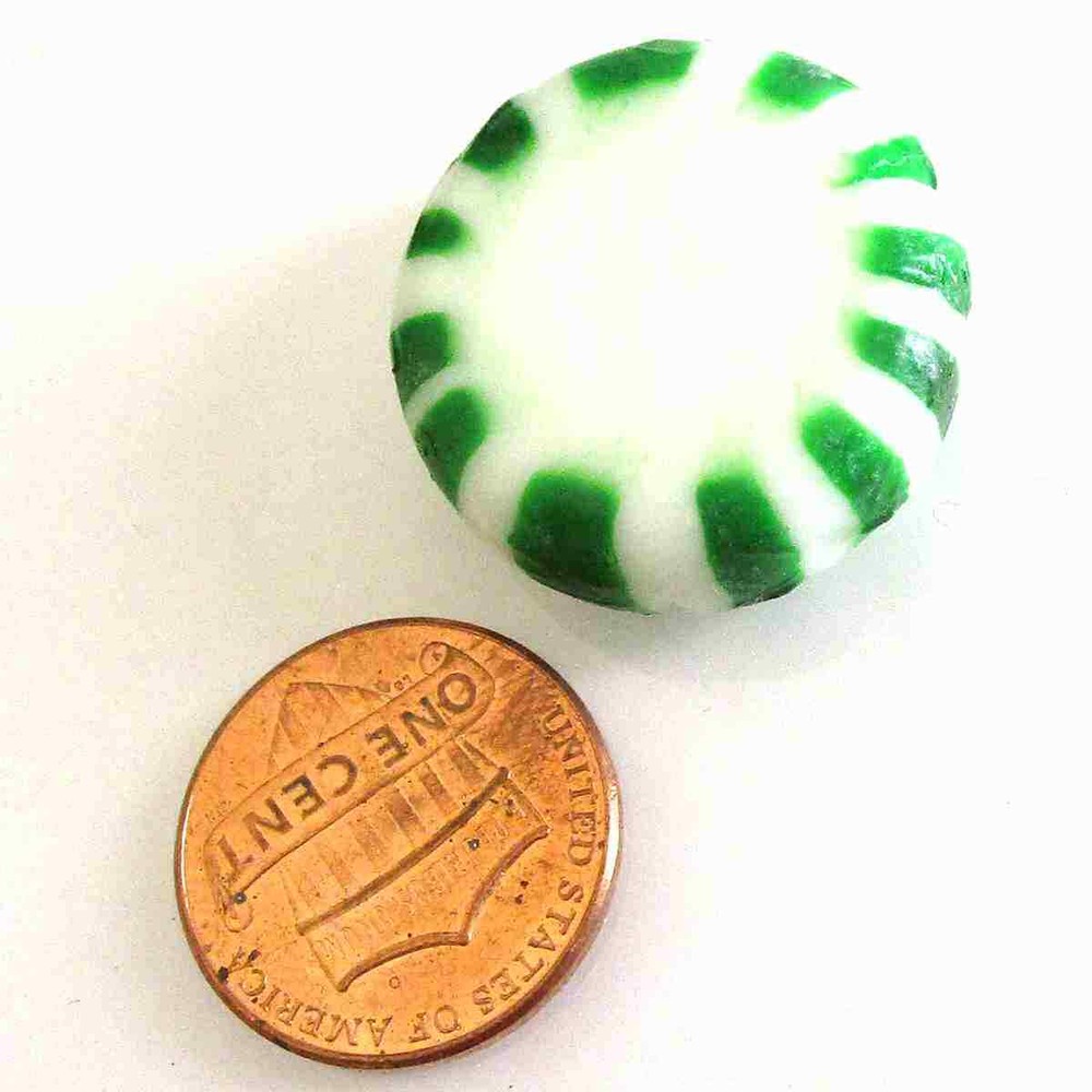 Spearmint Starlight Mints Hard candy bulk wrapped candy 2 Lbs. Menta