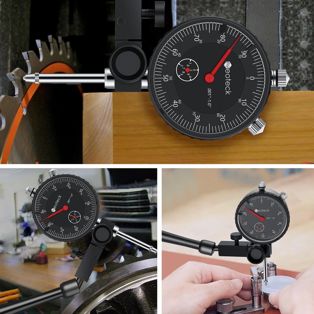 Neoteck 1'' Digital Indicator+ Black Dial Indicator Set