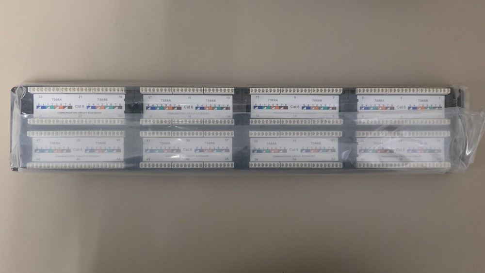 New-Black Box Connect-JPM648A CAT6 Patch Panel 48 Port