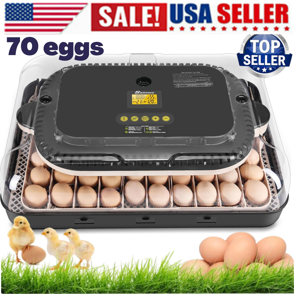 12/18/24/48/56/70 Egg Incubators for Hatching Eggs with Automatic Egg Turning✨